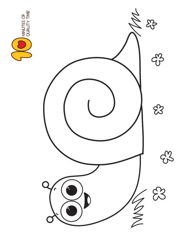 Snail Coloring Page