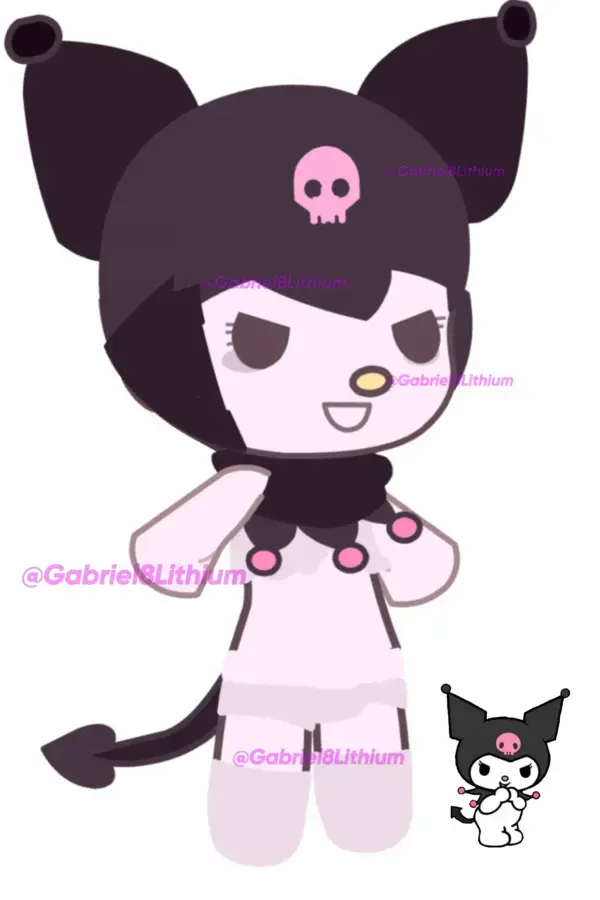 Kuromi in gacha club , no edits and no mods