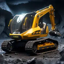 Construction Site excavator agv design concept by Florian Mack // A.I. Driven Design