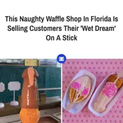 This Naughty Waffle Shop In Florida Is Selling Customers Their 'Wet Dream' On A Stick