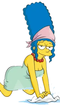 Marge Simpson House Cleaning Sticker