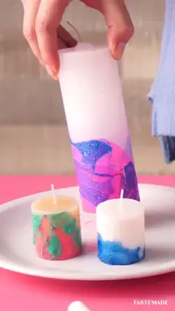 Candle Design for Beginners - Marbled Candles