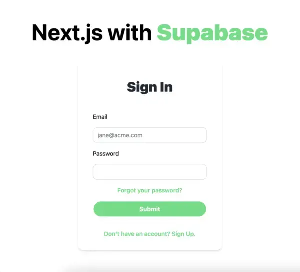 Authentication in Next.js with Supabase and Next 13