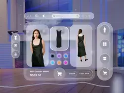 Virtual Spatial e-commerce UI Design Concept