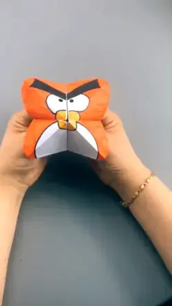 Origami paper angry bird - origami DIY idea