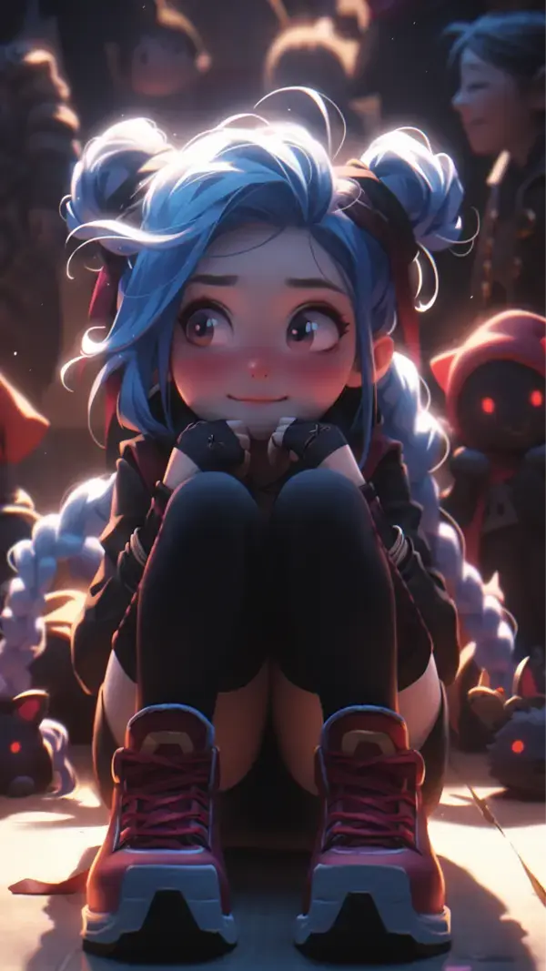 Arcane Jinx Wallpaper 4K