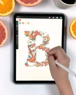 Illustrated Food Letter Process Video