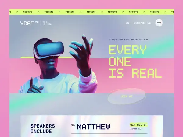 VR Fest Website by Halo Lab