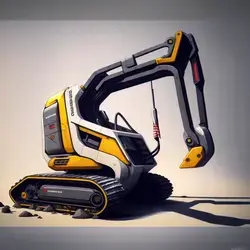 Excavator design concept Florian Mack // A. I. Driven