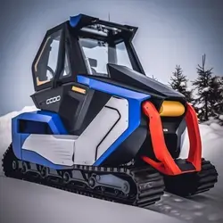 Snowcat Design concept // Florian Mack A. I. Driven