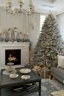 Christmas Decor Inspiration For Neutral Living Room