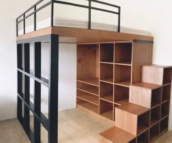 Bunk bed with storage