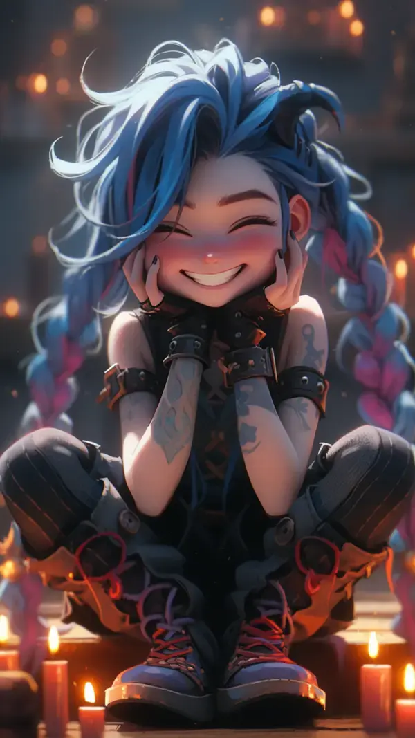 Arcane Jinx Wallpaper 4K