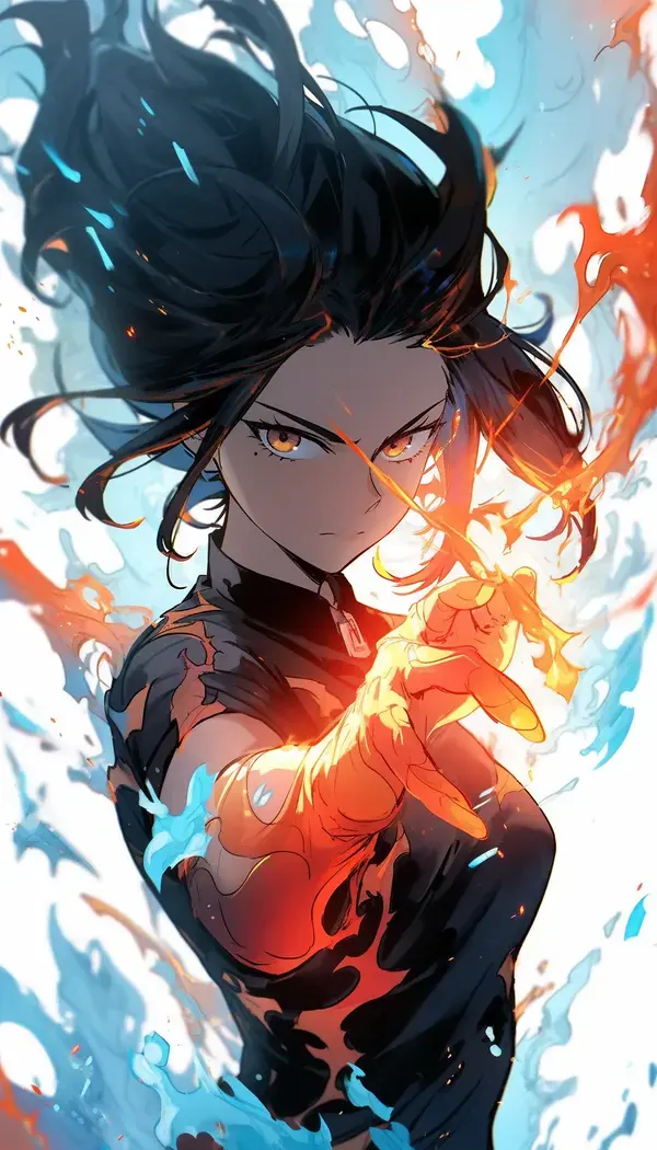 Momo with Todoroki's Quirk