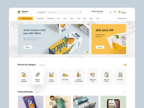 Farmart - Organic & Grocery Marketplace Redesign