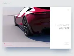 Automotive 3D configurator UI/UX Animation
