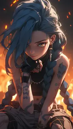 Arcane Jinx Wallpaper 4K