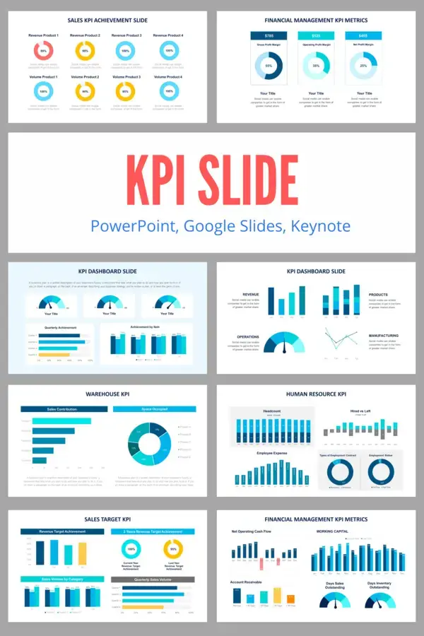 KPI Slides - best infographic design templates