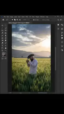 Easy way for beginners to move clouds in #photoshop #photoshoptutorial