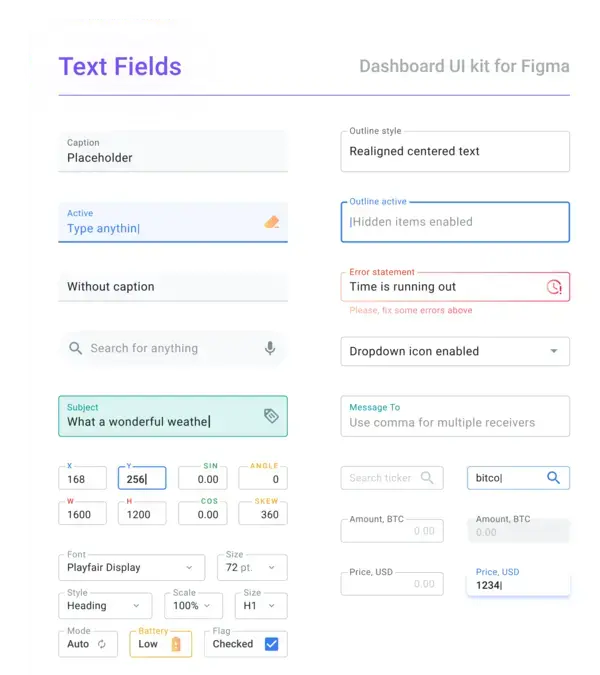 Text fields & Inputs UI design patterns