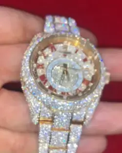 REAL FRESH ICED OUT ROLEX WATCH