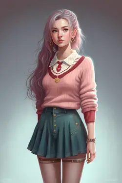 Pretty look of a girl By ThetaCursed