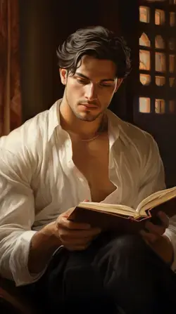 Italian Handsome Young Man Reading #Russian #handsome #man #guy #avatar #wallpaper
