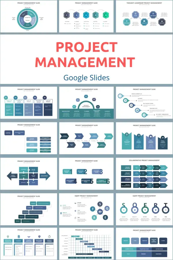 Project Management Google Slides - 20 best design infographic templates