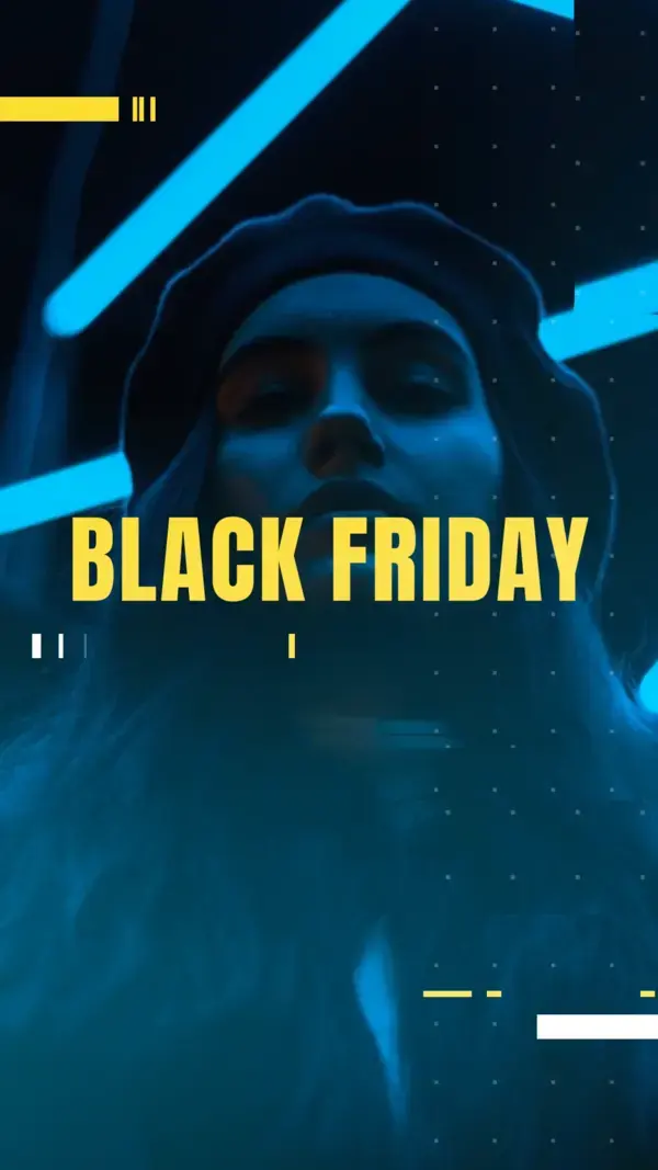 Modern Black Friday Instagram Story Video Creator with Flashing Text