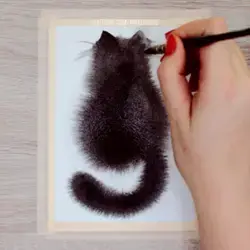How to Paint Fluffy Cats with Watercolors