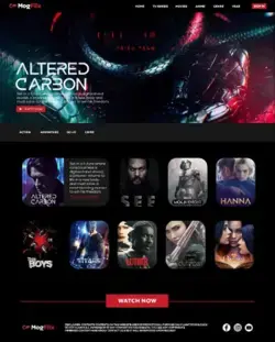 Webpage Design Movie Website