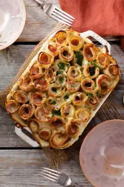 Hearty Potato Roll Casserole 