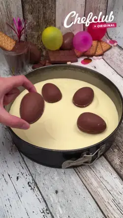 Käsekuchen mit Kinder Schokolade