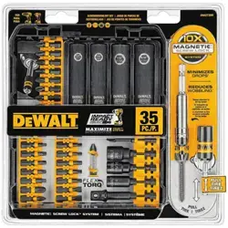 Amazon.com: DEWALT Screwdriver Bit Set, Impact Ready, FlexTorq, 35-Piece (DWA2T35IR) : Everything Else