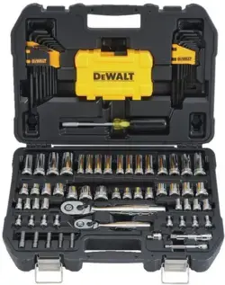 Amazon.com: DEWALT Mechanics Tools Kit and Socket Set, 1/4&quot; &amp; 3/8&quot; Drive, SAE, 108-Piece (DWMT73801) : Tools &amp; Home Improvement