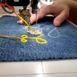 How to Make Patches with Free-motion Couching