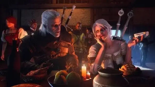 Ciri and Geralt 