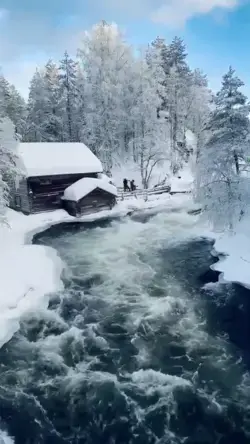 Nestled in Finland, Oulanka National Park boasts many trail options & hanging bridges that will