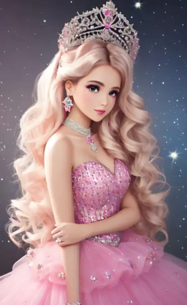 A young beautiful girl Barbie