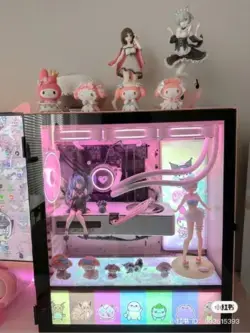 Cute anime figurine decorated gaming case!