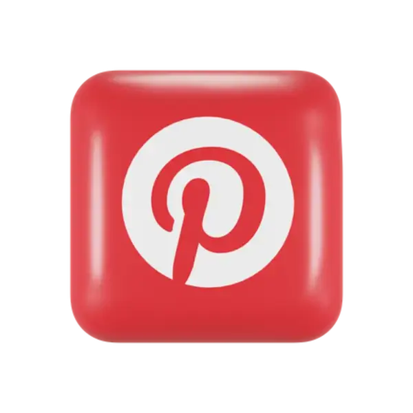 Free Pinterest Logo 3D Logo download in PNG, OBJ or Blend format
