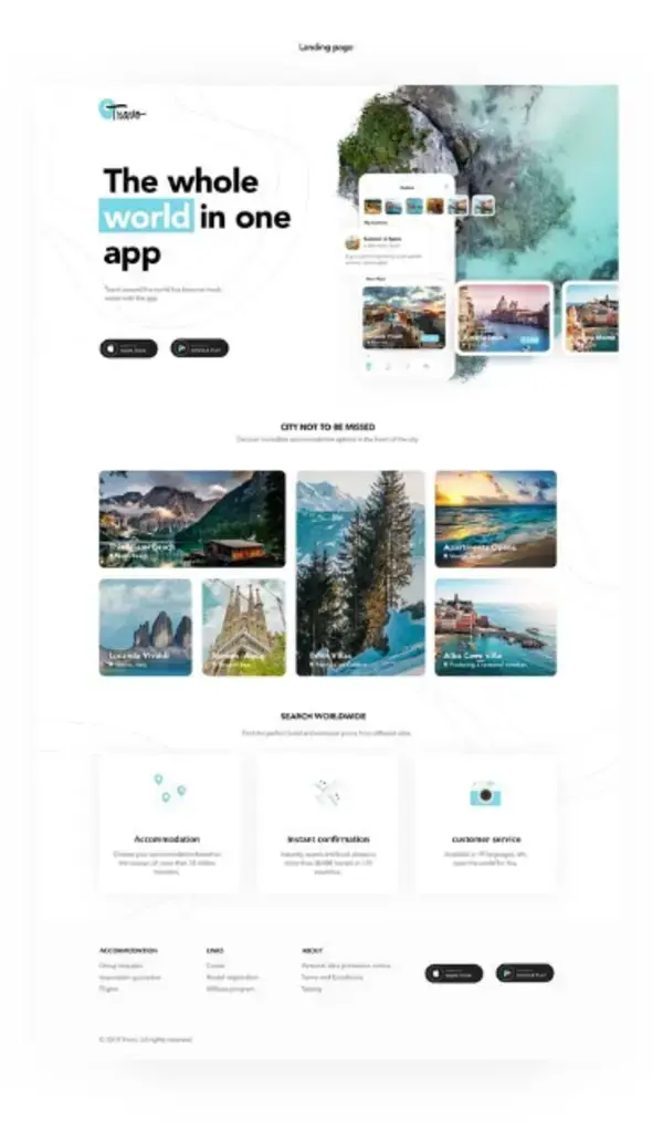 Travel mobile application Travo