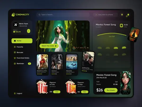 Browse thousands of Movie Dashboard images for design inspiration | Dribbble