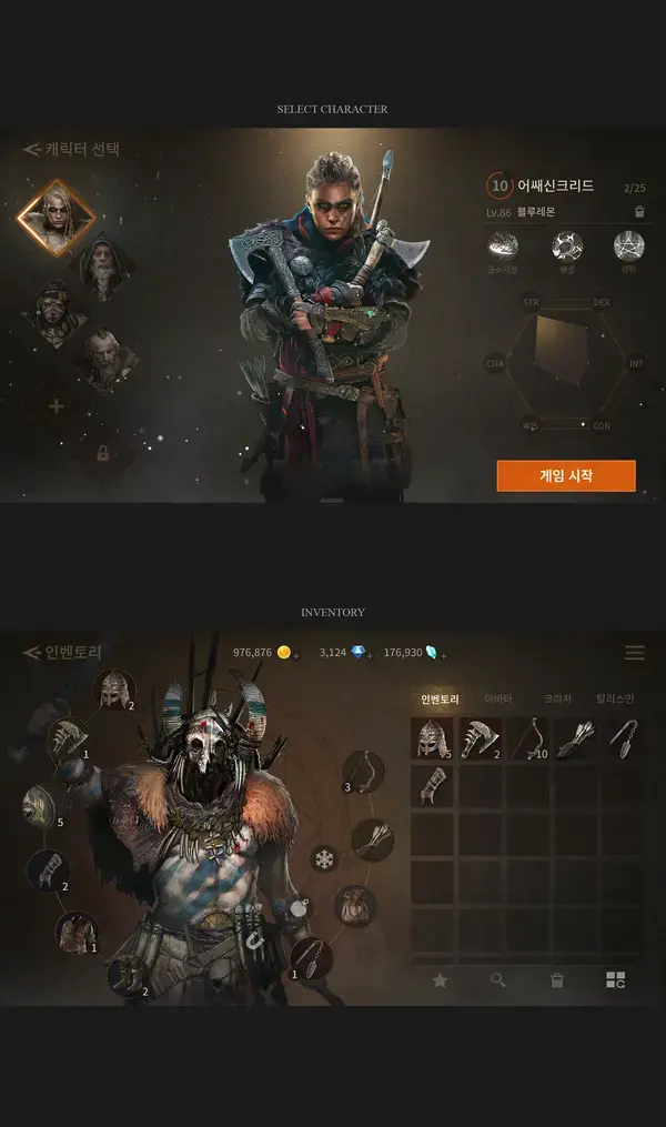 MOBILE GAME CONCEPT UI